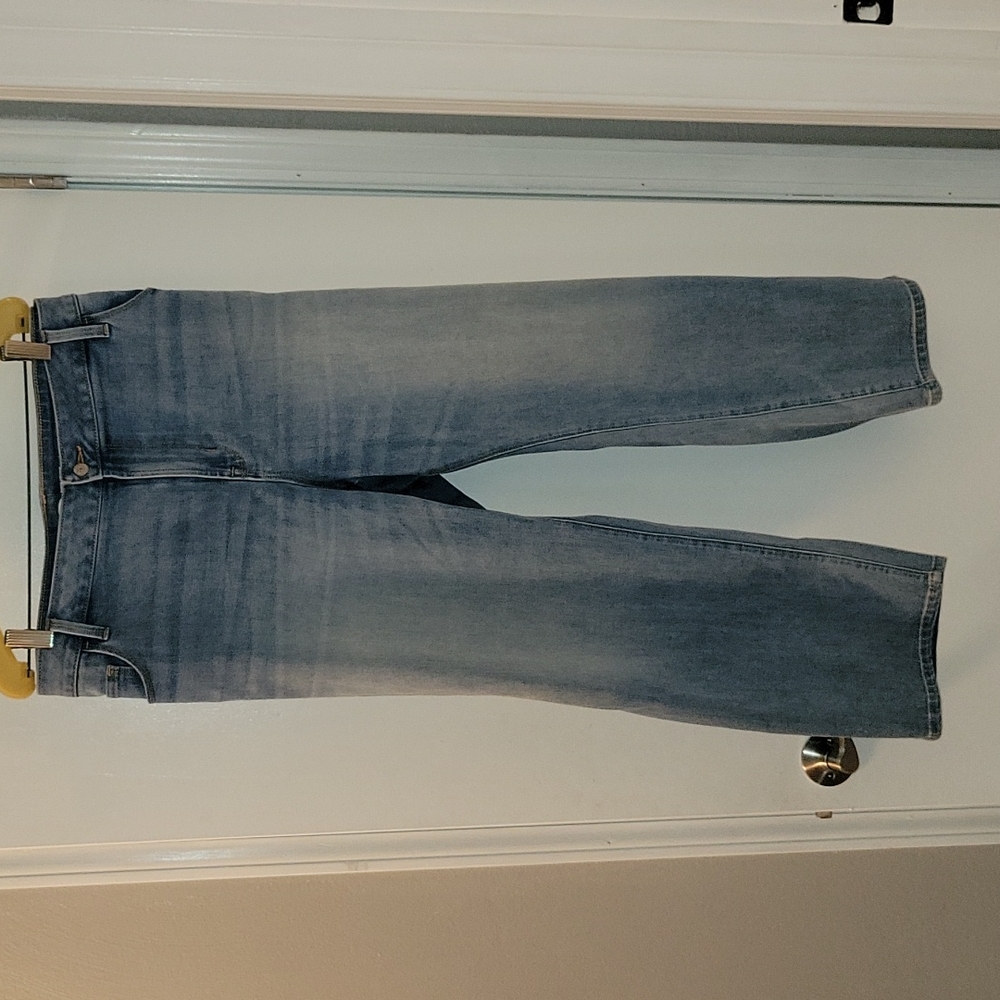 Old Navy Power Straight Jeans, Size 24 Short, Light Wash